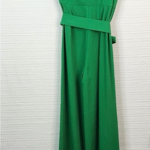 Lily Pulitzer Lyra in Fern Gully Green One-Shoulder Jumpsuit - Picture 4 of 8